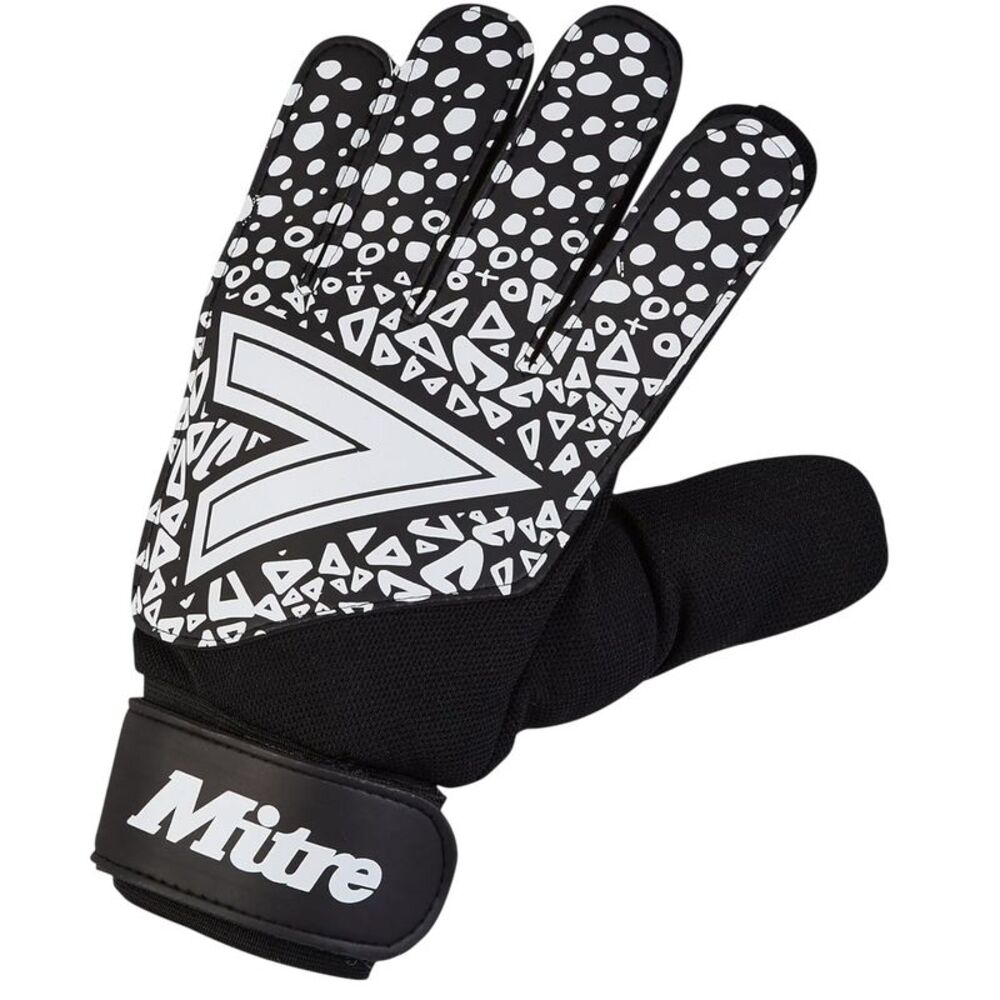 Mitre Childrens/Kids Magnetite Glove / Black/White
